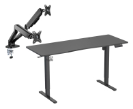 Silver Monkey Biurko elektryczne ED-160 black + UM-800 (sprężyna gazowa) - 1351549 - zdjęcie 1